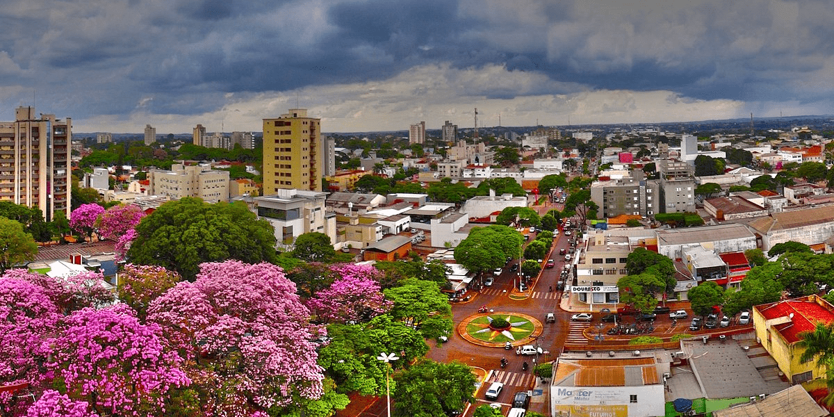 Foto de Dourados MS, onde temos uma agência da Pera Turismo
