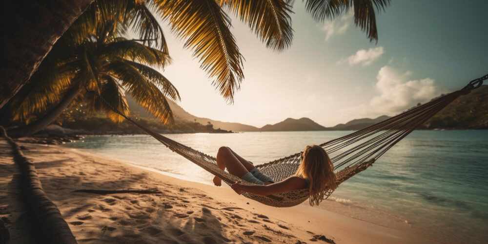 capa do blog mulher descansando em rede em resorts no Brasil