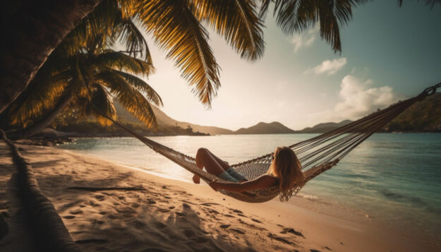 capa do blog mulher descansando em rede em resorts no Brasil